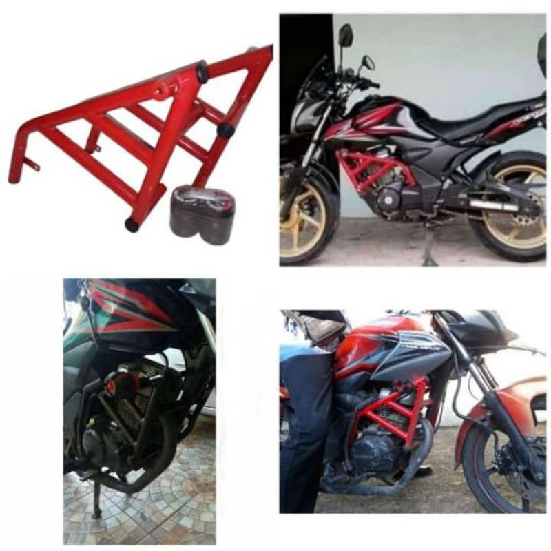 Jual Tubular Verza 150 Crashbar body Verza lama plus Jalu Slider Agna