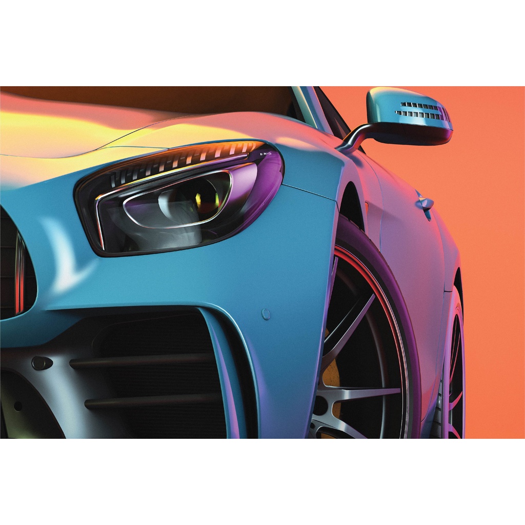 Jual Wall Decor Automotif Pajangan Rumah Gambar Mobil Sport Otomotif ...