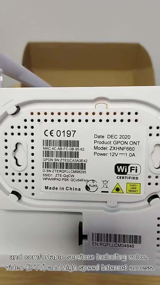 Jual Modem EPON ZTE F460 V9 Box Antena Wifi 5db Support Statis pppoe ...