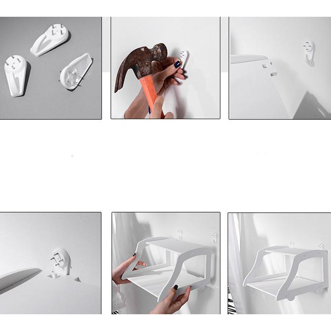 Jual Jual Ambalan Rak Gantung Tempel Dinding Susun Modem Router Wifi ...