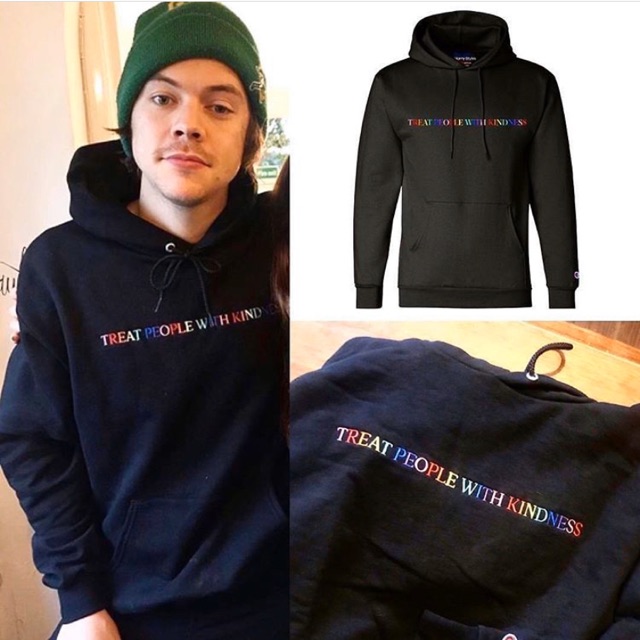 Harry styles deals rainbow hoodie