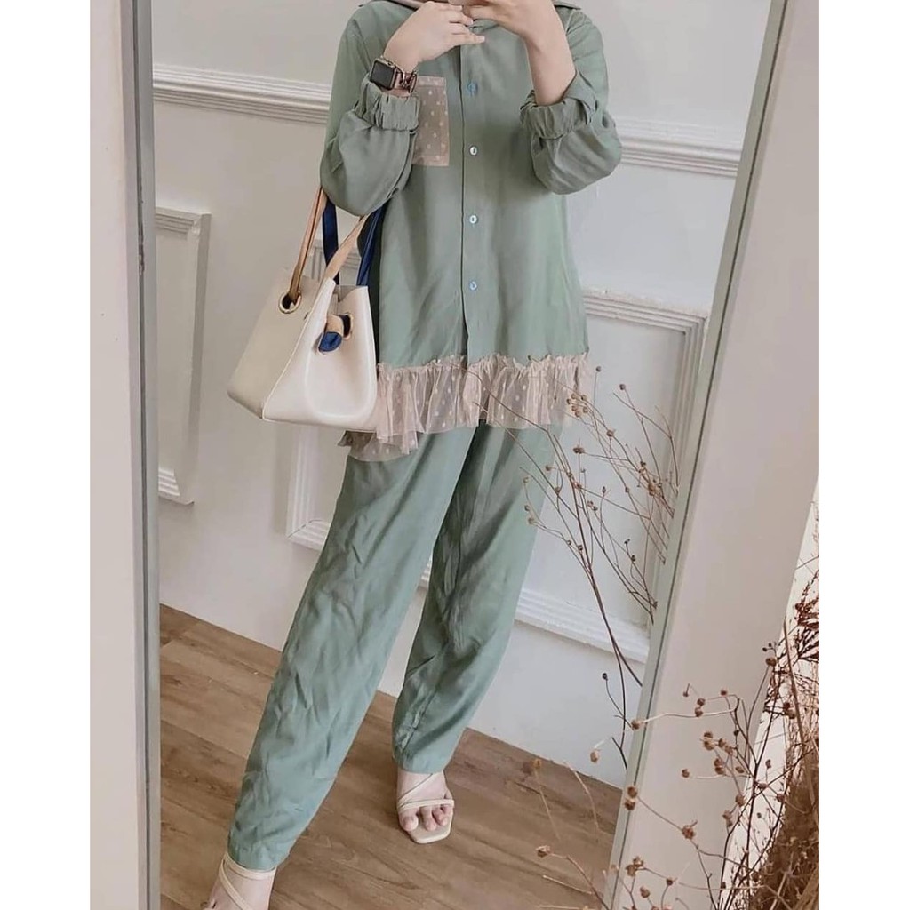 Jual ONESET WANITA/ SET TUTU PREMIUM/ ONE SET RAYON ADEM/ SETELAN ...