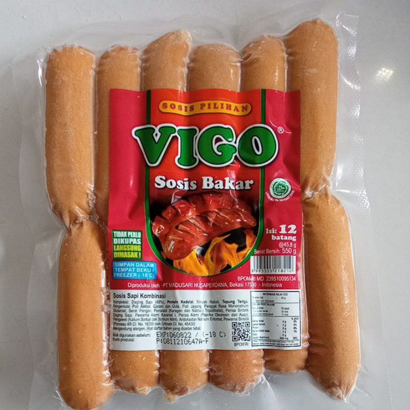 Jual Vigo Mini Sosis Sapi Bakar 550 Gr Shopee Indonesia