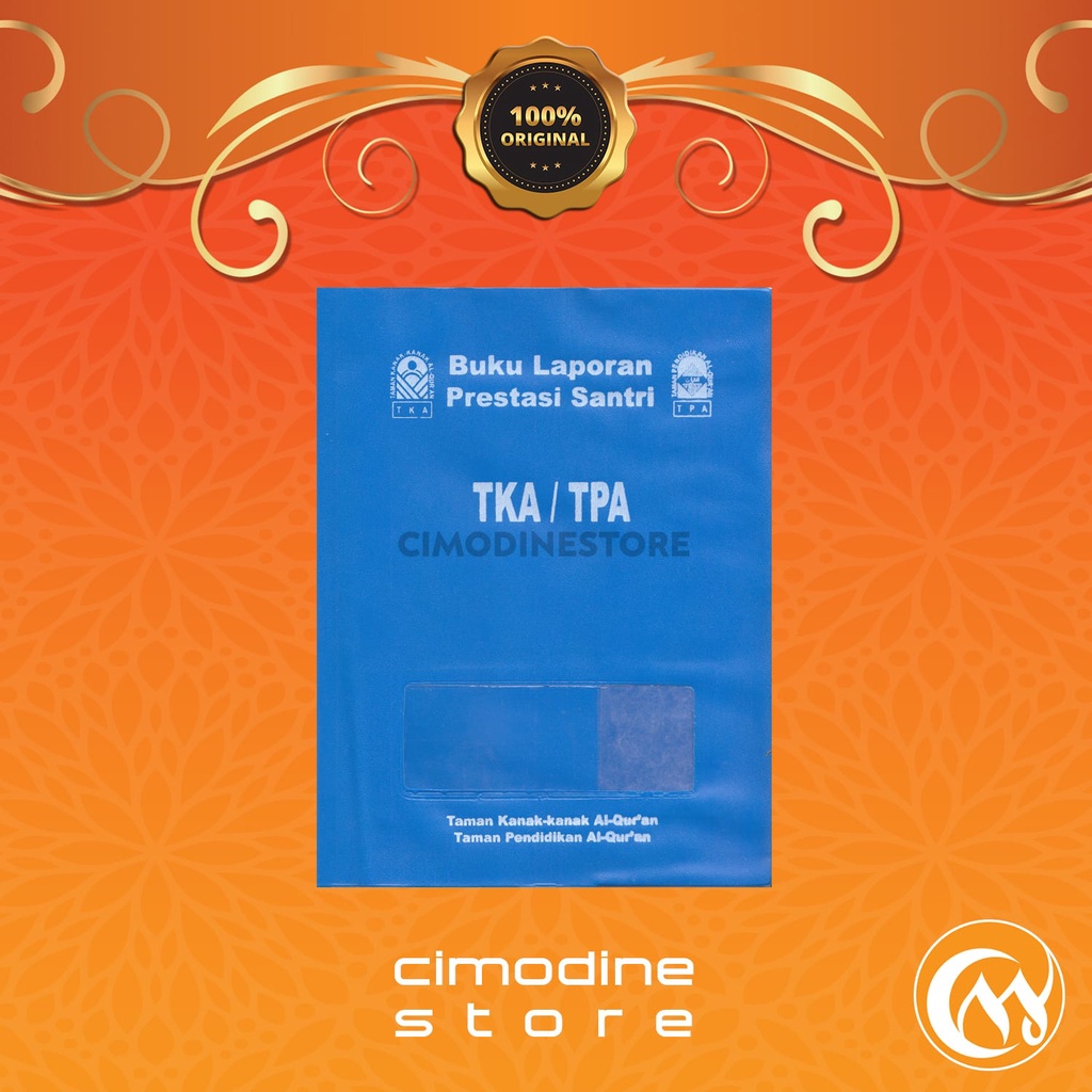 Jual Sampul Rapot TKA/TPA | Buku Laporan Prestasi Santri | Cover Biru ...