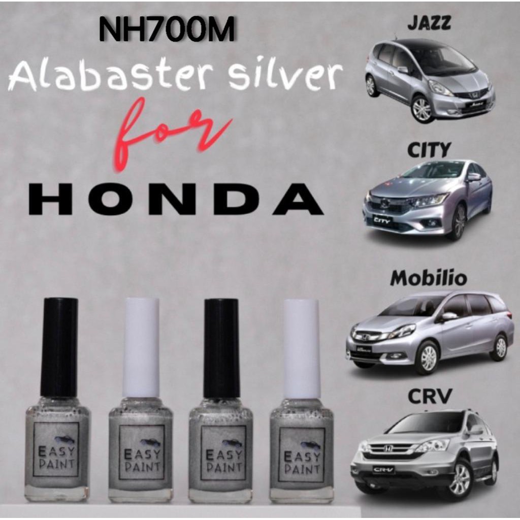 Honda NH700M-4 Alabaster Silver Metallic Spray Paint With Clear Coat - Compatible