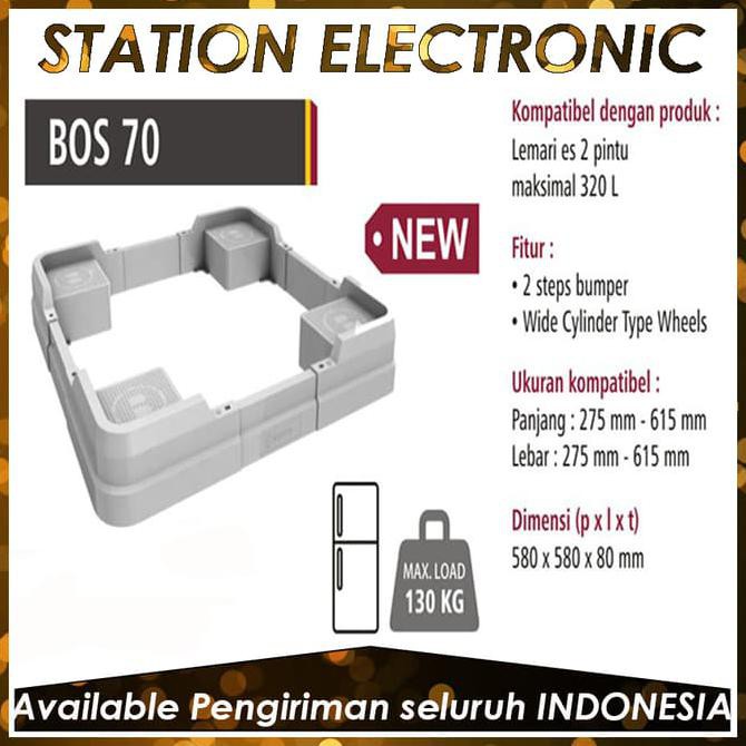 Jual Bervin BOS-70 Stand Dudukan Mesin Cuci / Alas Kulkas / Kaki Lemari ...