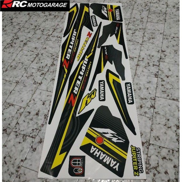 Jual stripping sticker lis motor standar Yamaha Jupiter z warna kuning ...