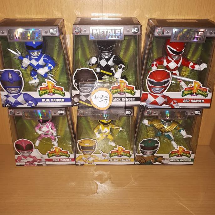Jual MAINAN Jada Ranger Metals Die Cast Power Rangers Full Set Colours ...