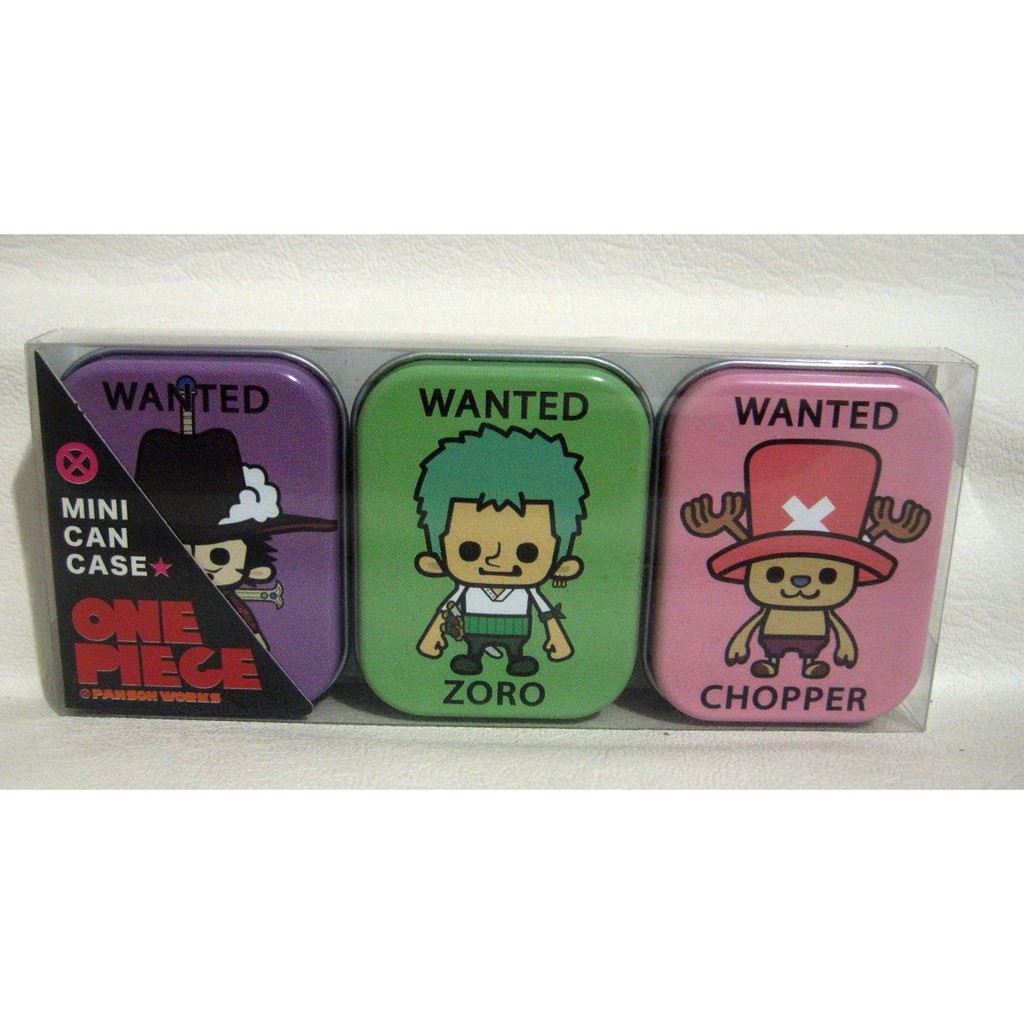 Jual Mini Can Case One Piece Panson Works Zoro Chopper Mihawk Original ...
