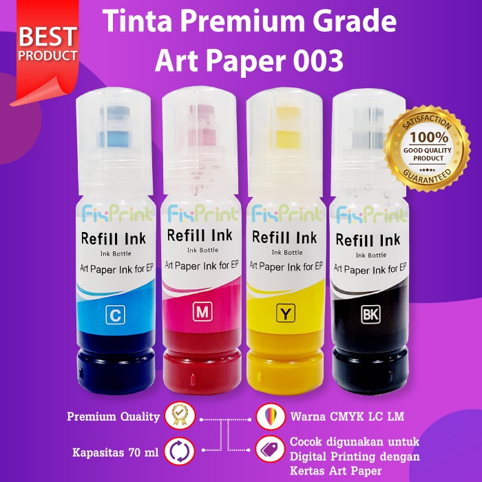 Jual Tinta Photo Art Paper 003 70ml Anti Luntur Printer Epson L1110 L3110 L3116 L3150 L4150 1251