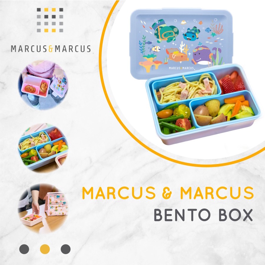 Jual Marcus&Marcus Bento Box Lunch Box Kotak Bekel Anak Anti Tumpah