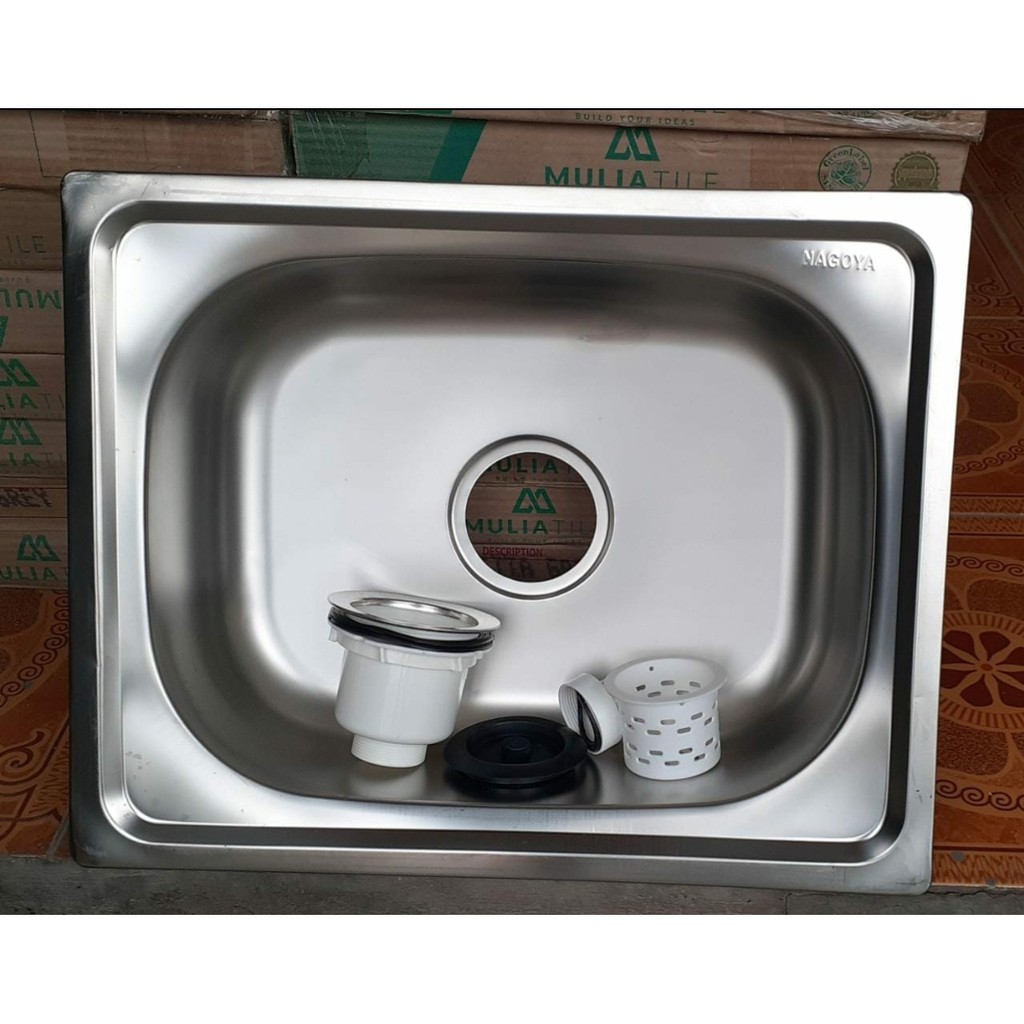 Jual BAK CUCI PIRING 1 LUBANG TEBAL SINK Satu Lubang 50x40x14 Nagoya ...