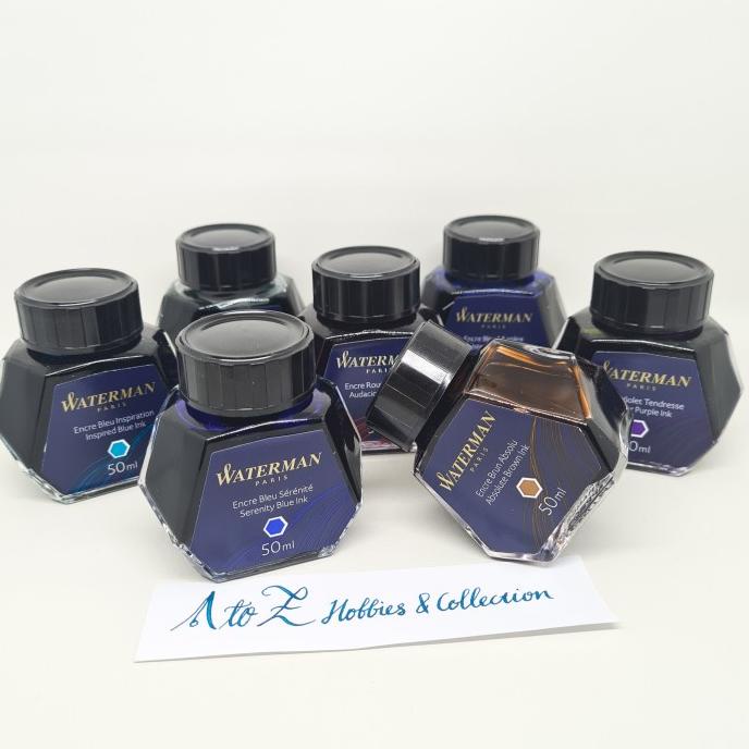 Jual Waterman Ink Bottle 50ml Fountain Pen Refill Tinta Pena Paris