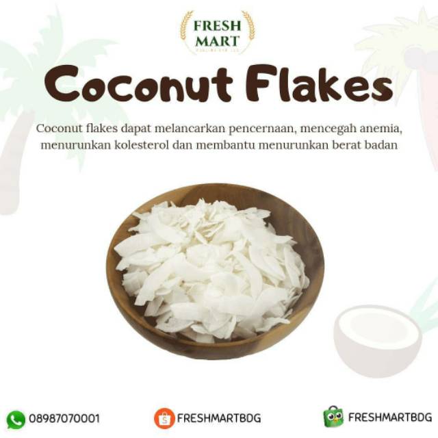 Jual Coconut Flakes Kelapa Kering Shopee Indonesia