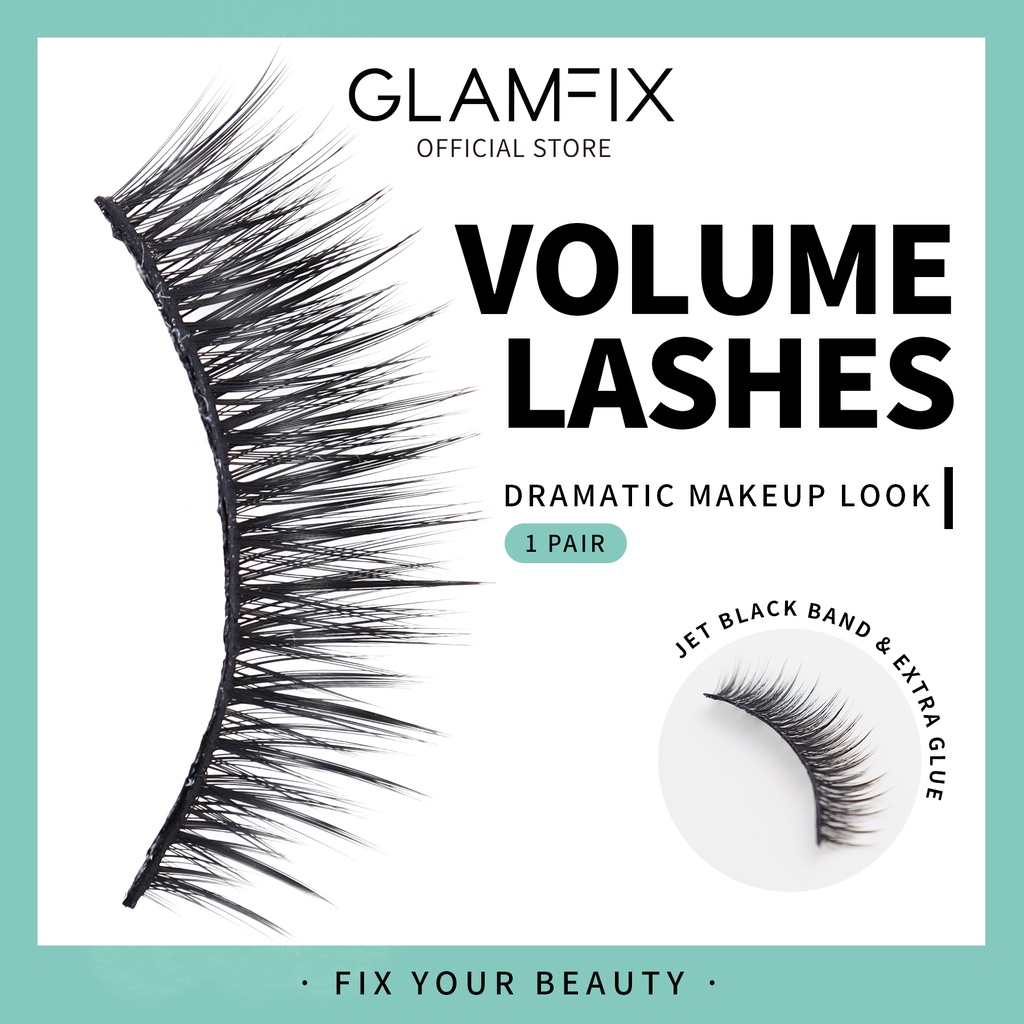 Jual GLAMFIX New Volume Perfect Blink Lashes Bulu Mata Volume New Bulu