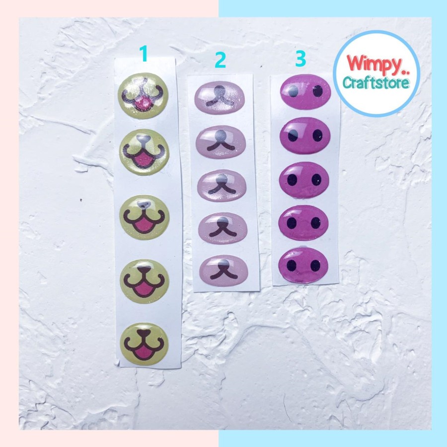 Jual Sticker Hidung Boneka Amigurumi Clay Nendoroid Fondant | Shopee ...