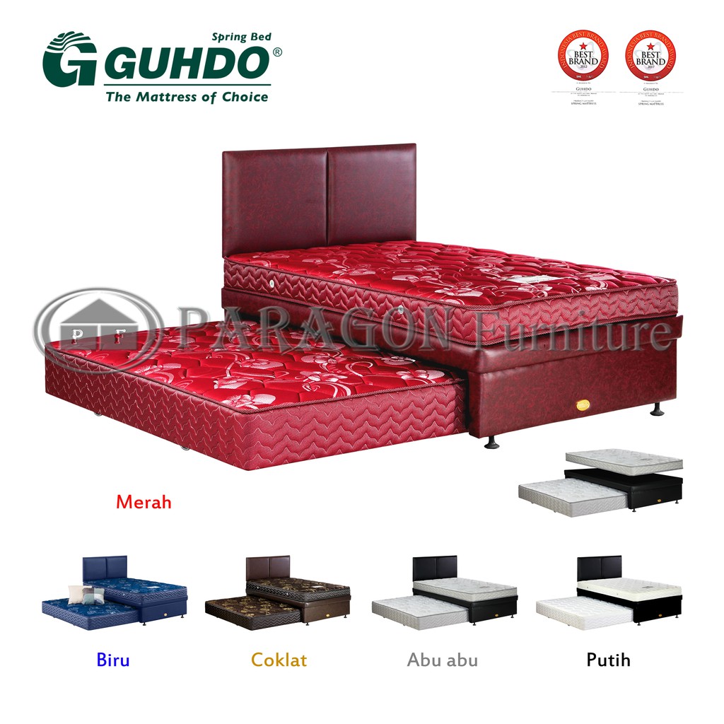 Jual Guhdo Spring bed 3in1 New Prima 160x200 HB Atlantic - Full set ...