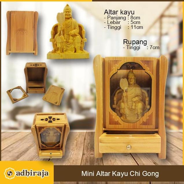 Jual Mini Altar Rupang Patung Arca Chi Gong Kayu Shopee Indonesia