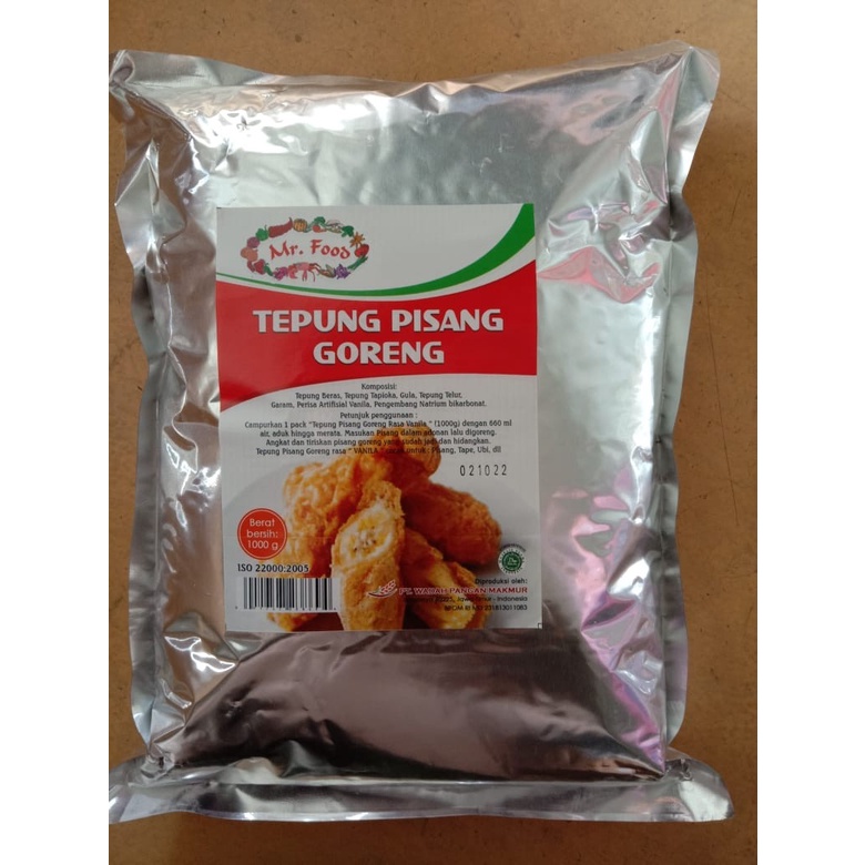 Jual Tepung Pisang Goreng Vanilla Mr Food Kemasan Gr Shopee Indonesia