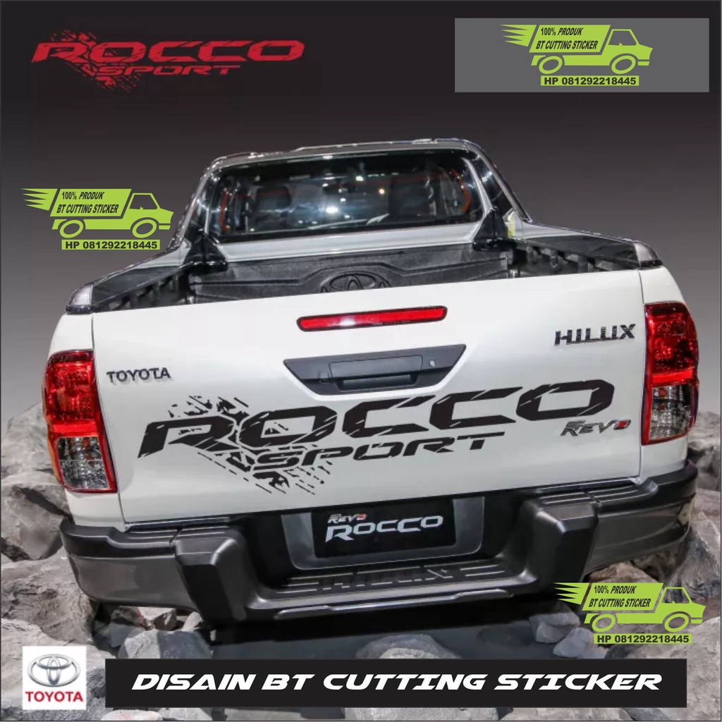 Jual Rocco, stiker bak truk, Toyota Revo, Rocco, stiker mobil, Rocco ...