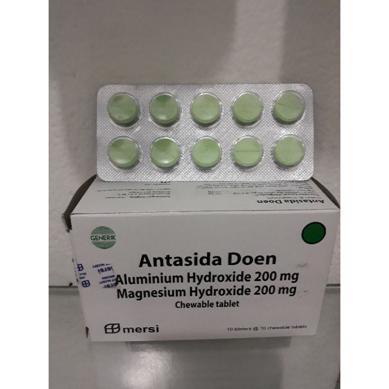 Jual ANTASIDA DOEN, Harga 1 Strip 10 Tablet, Obat Lambung / Maag ...