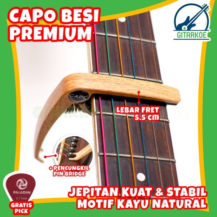 Jual Capo Gitar Motif Kayu Wood Design Jepitan Kuat Multifungsi Bahan Alloy Shopee Indonesia