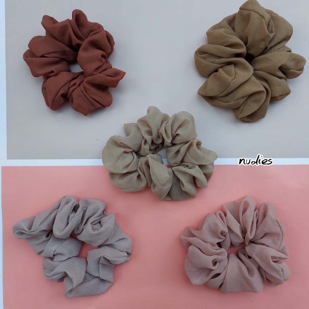 Jual Scrunchie Jumbo Ikat Rambut Cepol Hijab Shopee Indonesia 