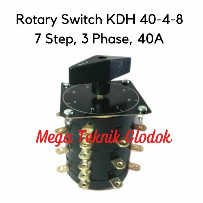 Jual Rotary Switch 3 phase 40A 7 step | Shopee Indonesia