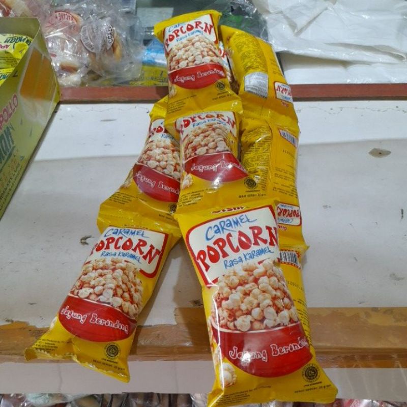 Jual pop corn rasa karamel isi 10 pcs | Shopee Indonesia