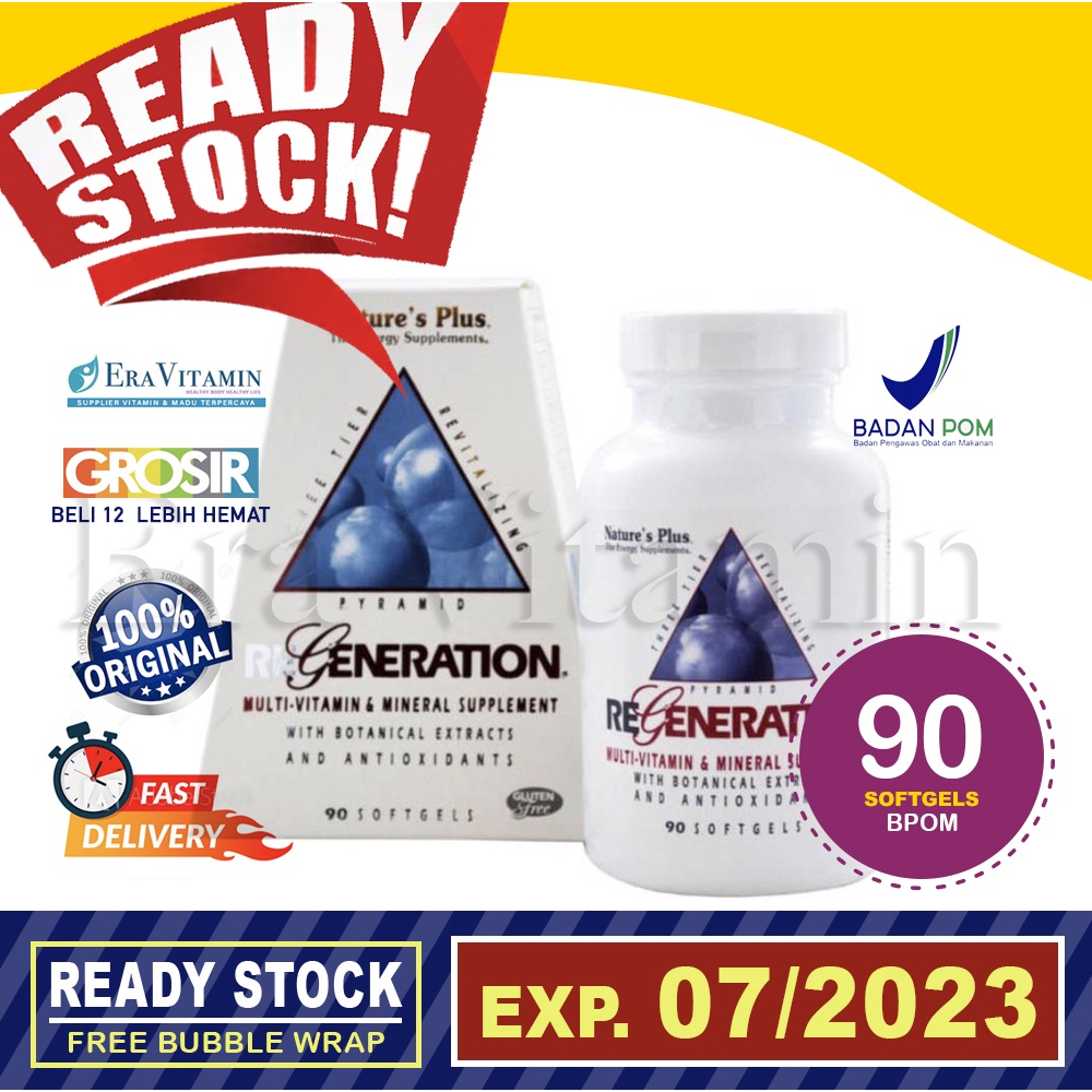 Jual Nature's Plus Regeneration Multivitamin Dan Mineral 90 Softgel