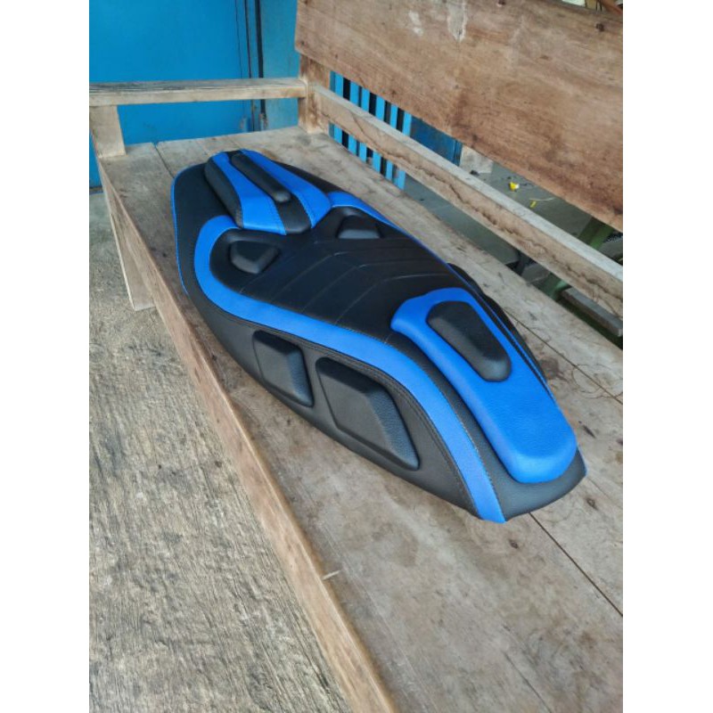 Jual jok nmax 155cc predator warna biru jok nmax modifikasi jok nmax