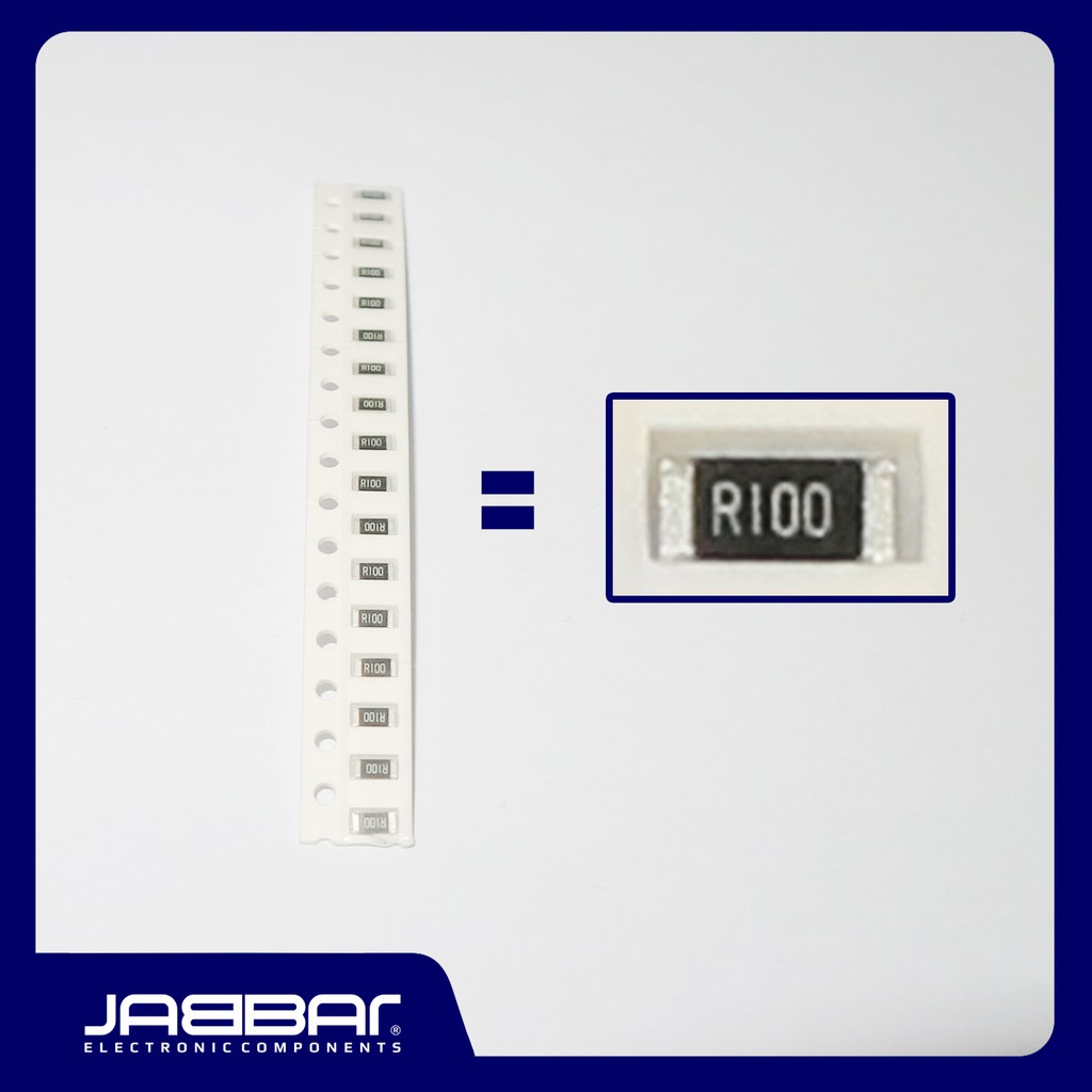 Jual RESISTOR R100 - 0.100 OHM 1/4W SMD1206 - 10PCS | Shopee Indonesia