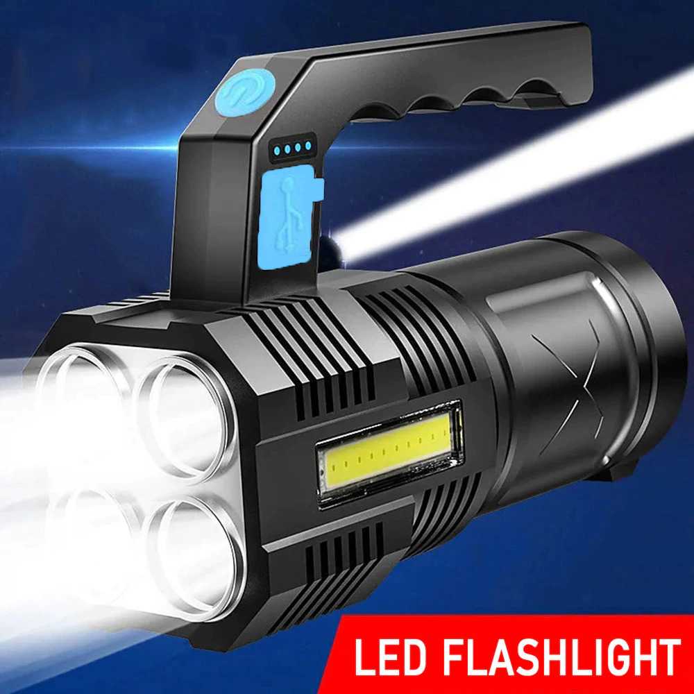 Jual Lampu Senter LED COB Flashlight USB Rechargeable 1200mAh SENTER ...