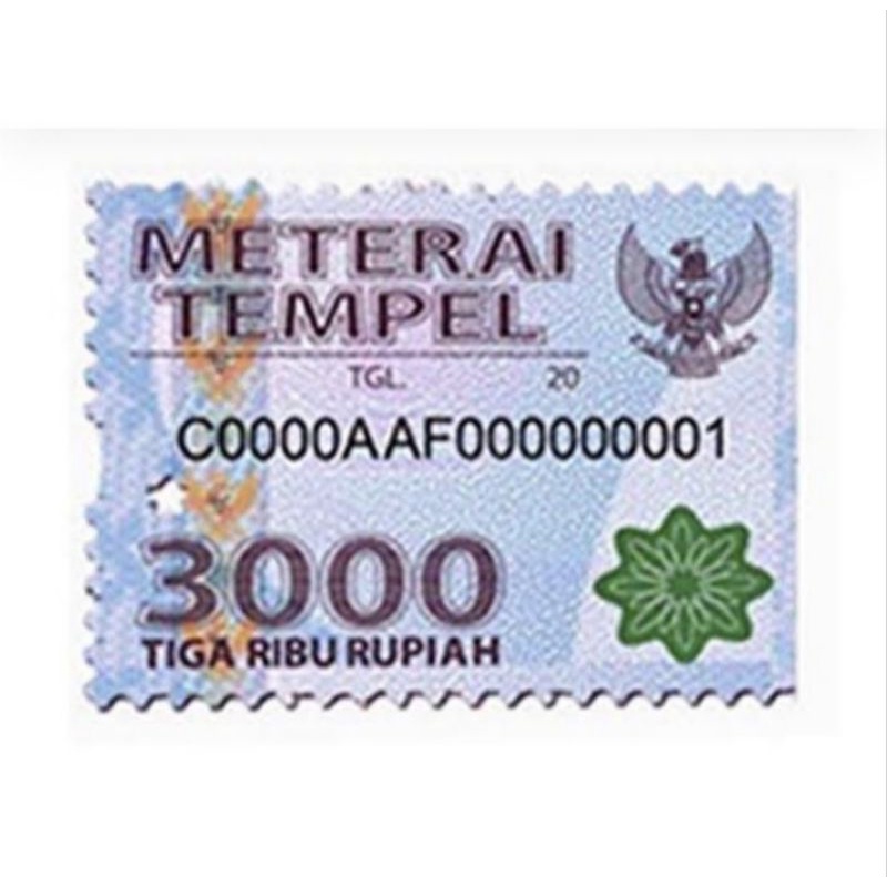 Jual Materai tiga ribu ( 3000 ) Asli | Shopee Indonesia