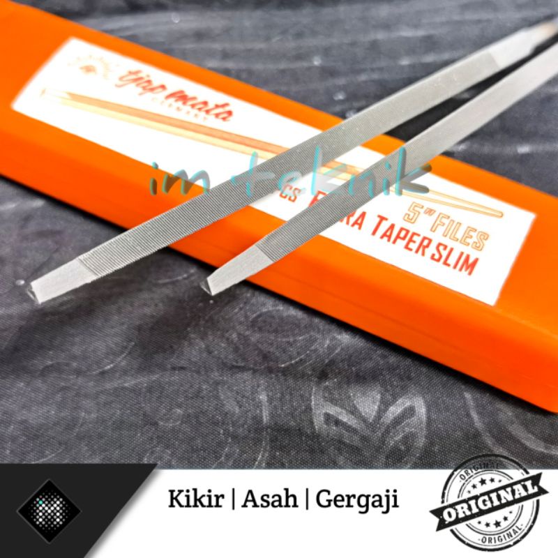 Jual Kikir Gergaji Segitiga Taper Slim 5 Inch Tjapmata Germany