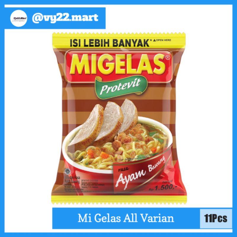 Jual Migelas Mi Gelas Renceng 10 Sachet All Varian (Kemasan Terbaru ...