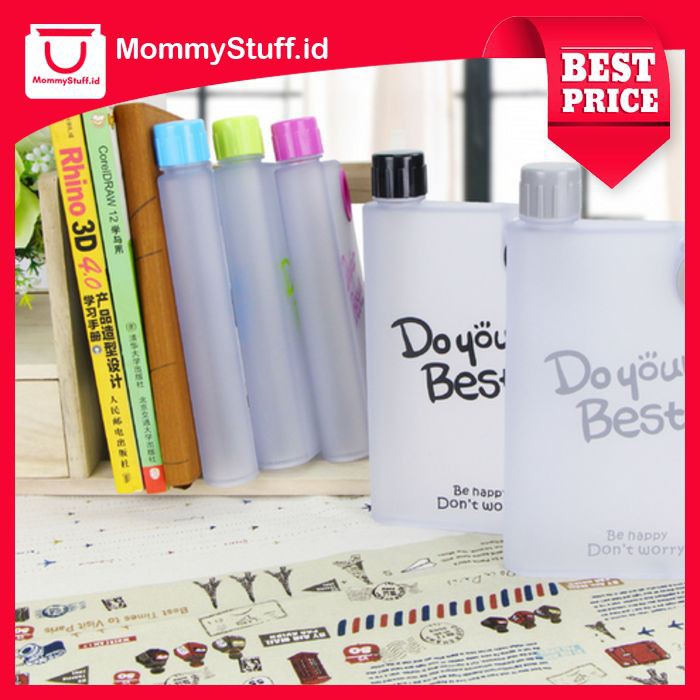 Jual MOS451 New Memo Bottle Do Your Best Doff / Botol Minum Plastik ...