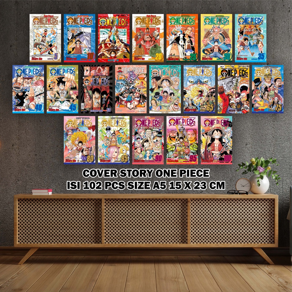 Jual [102PCS] A5 Poster Cover Story Anime One Piece | Shopee Indonesia