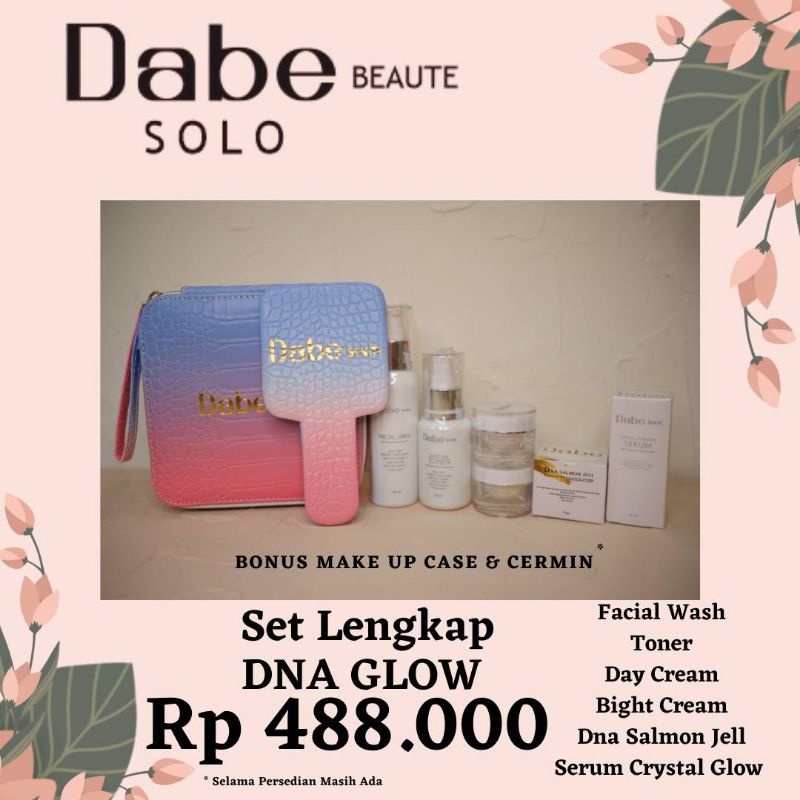 Jual Dabe Beaute set lengkap DNA GLOW Ramadhan ( Free Make Up Case ...