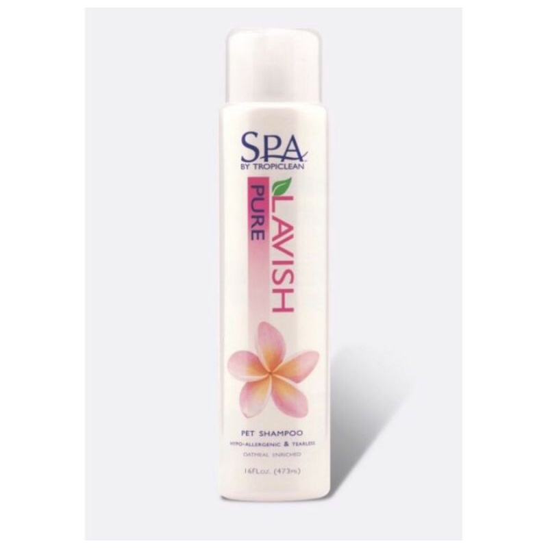 Jual SPA by Tropiclean Lavish Pure Pet Shampoo 473ml Shopee Indonesia
