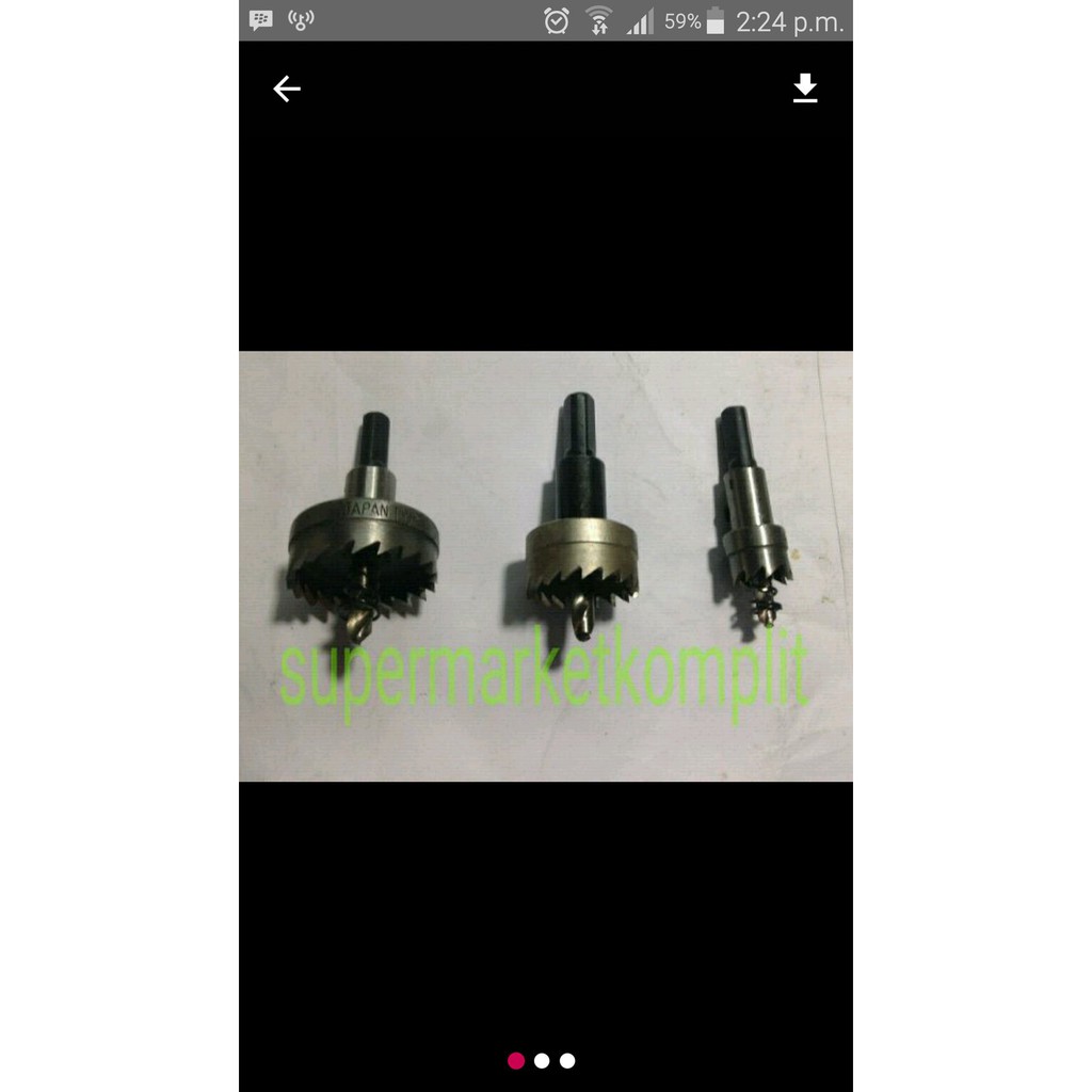 Jual drill holesaw 30 mm mata bor lobang besar 30mm hole saw untuk besi ...