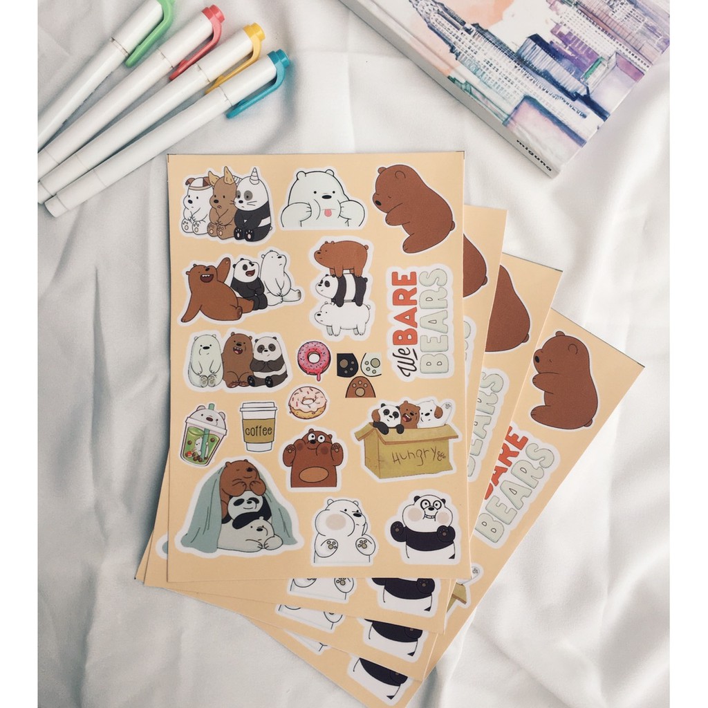 Jual we bare bears sticker set | Shopee Indonesia
