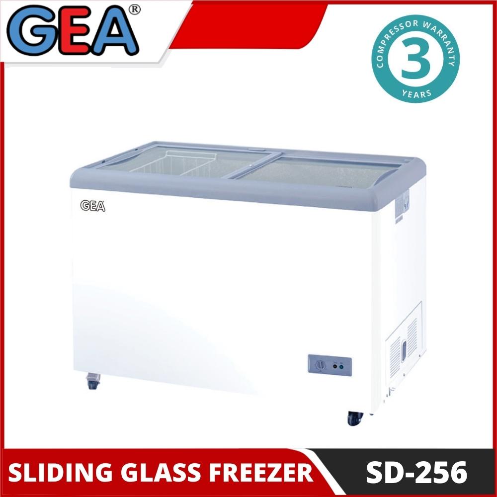 Jual GEA Sliding Flat Glass Freezer SD-256 ( 256 Liter) [JADETABEK] di  Seller Ok One Shop - Petojo Utara, Kota Jakarta Pusat