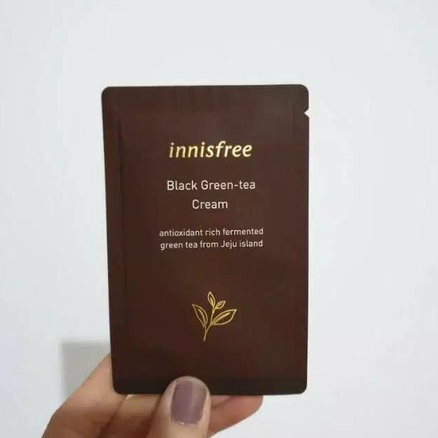 Jual INNISFREE Black Green Tea Cream 3ml (Sample Sachet) | Shopee Indonesia