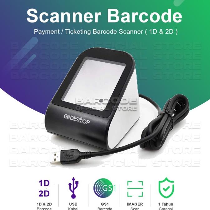 Jual SCANNER BARCODE CODESHOP CD707 SCAN LAYAR HP QR CODE PAYMENT ...