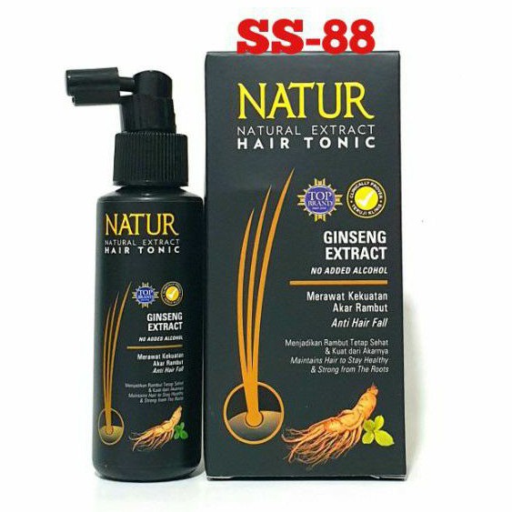 Jual NATUR HAIR TONIC ~ GINSENG EXTRACT (MERAWAT KEKUATAN AKAR RAMBUT ...
