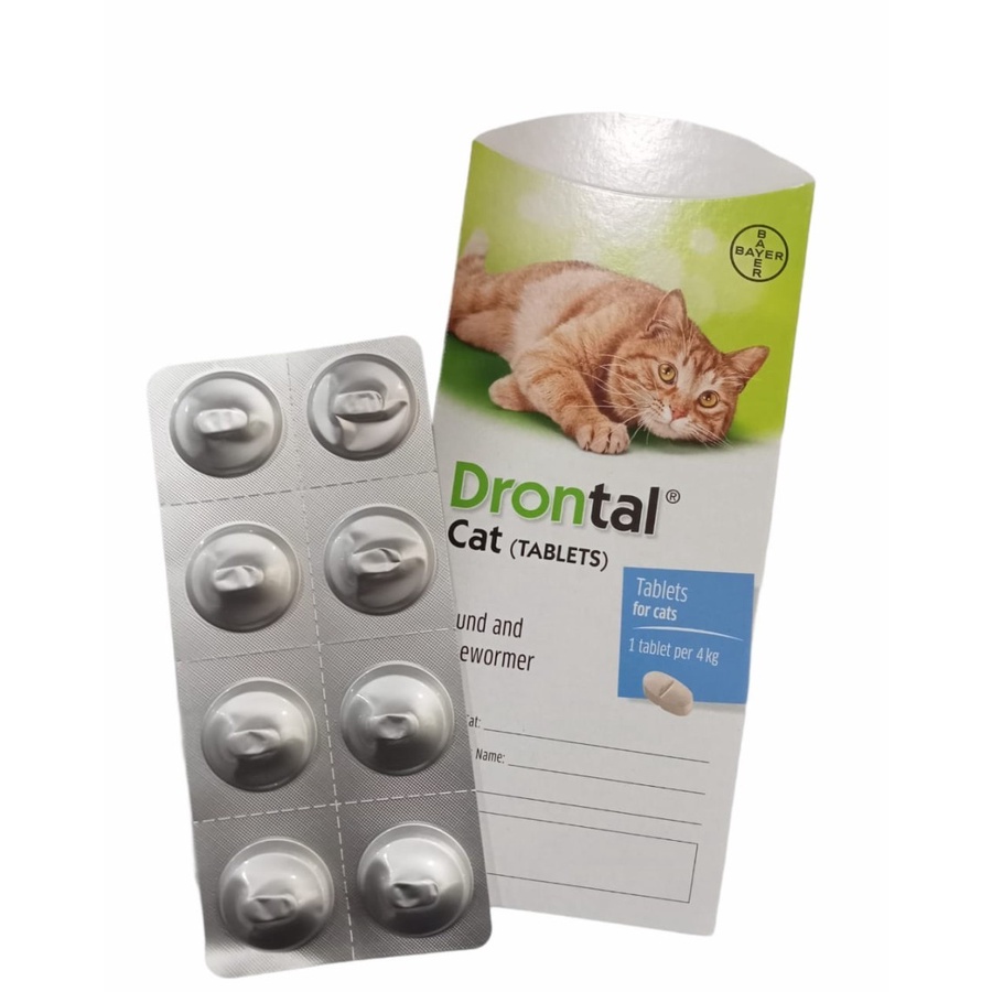 Jual DRONTAL CAT - OBAT CACING KUCING ( 1 TABLET ) | Shopee Indonesia