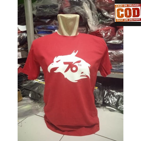 Jual (COD) KAOS BAJU Dirgahayu Indonesia Ke 76 / Indonesia Merdeka ...