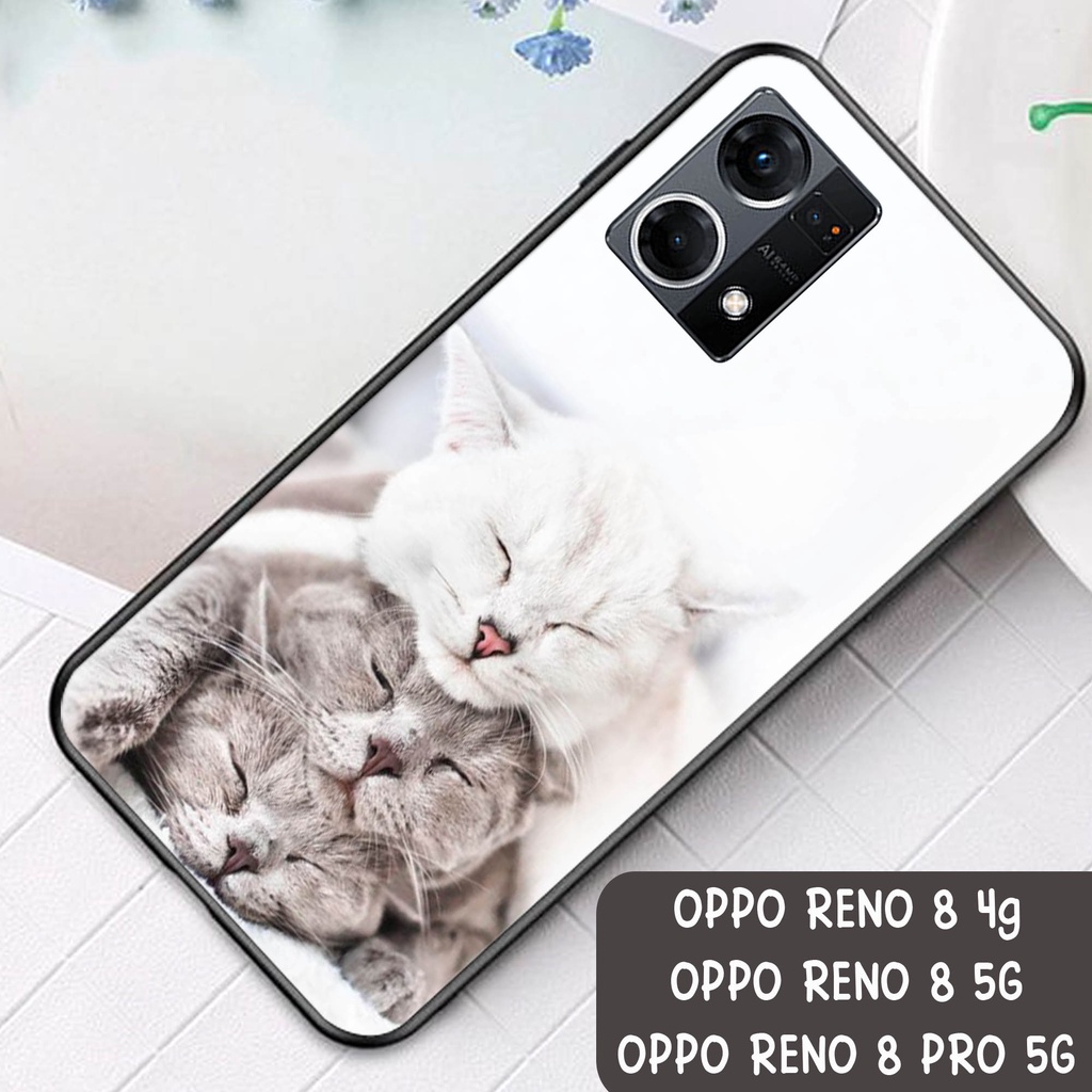 Jual [G75] SOFTCASE GLASS KACA OPPO RENO 8 4G - RENO 8 5G - RENO 8 PRO ...