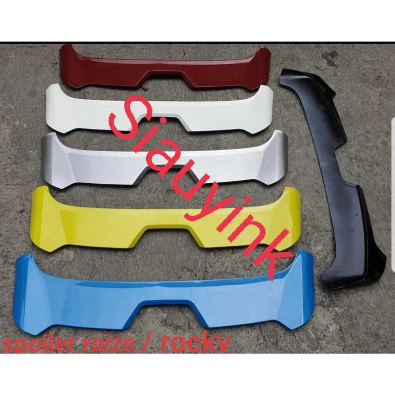 Jual Spoiler Raize Rocky warna body merah biru putih kuning silver ...